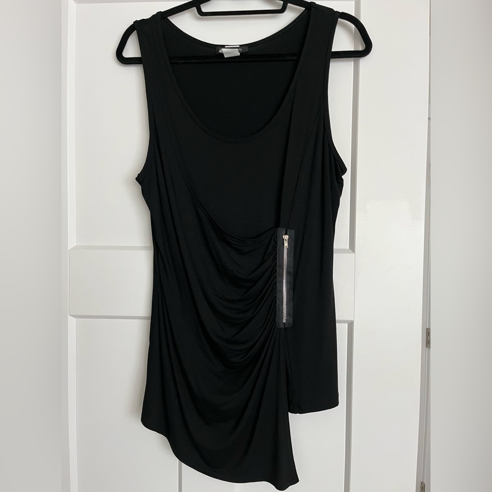 JONDEN BLACK ASYMMETRICAL TOP